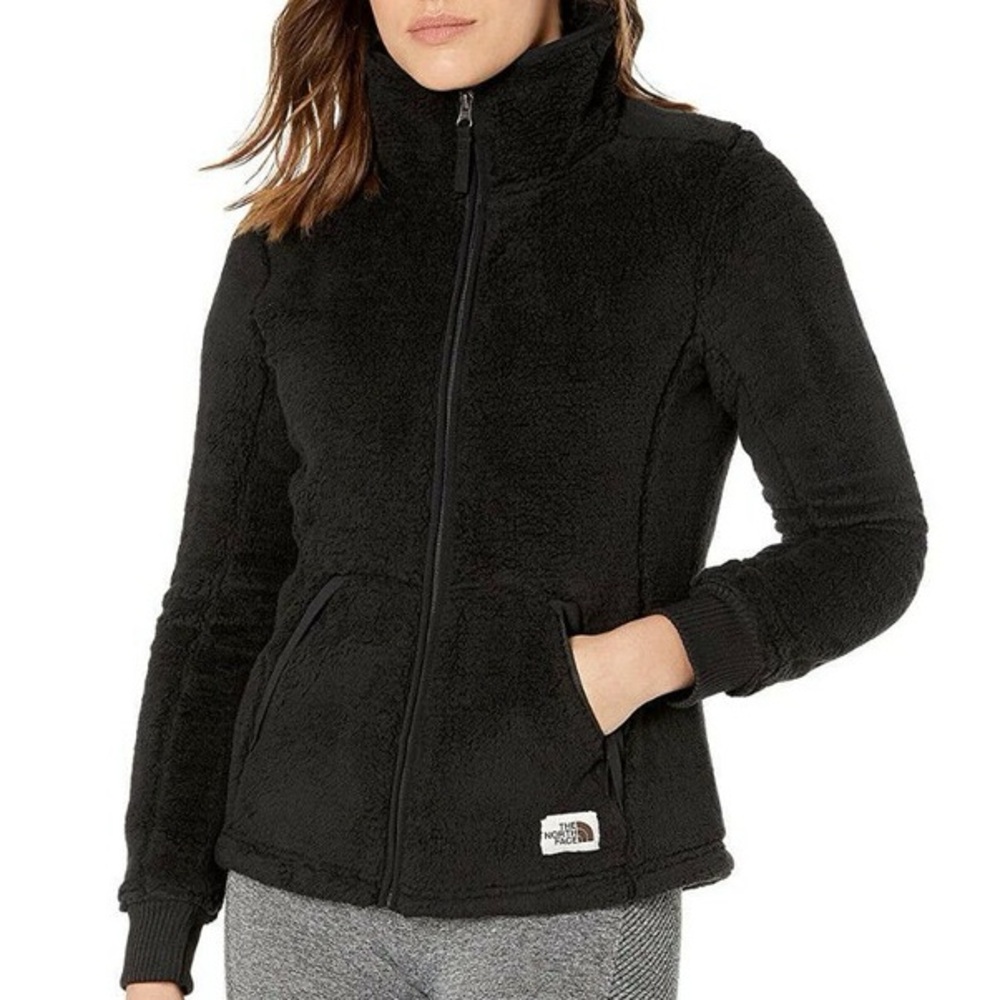 THE NORTH FACE Campshire Women's Full Zip Cozy Fleece Jacket Small Cowl Neck